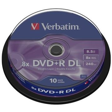Verbatim DVD+R Dual Layer 10 bucati, 8x, 8.5GB