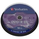 Verbatim DVD+R Dual Layer 10 bucati, 8x, 8.5GB
