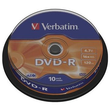 DVD-R Verbatim 10 bucati, 16x, 4.7GB