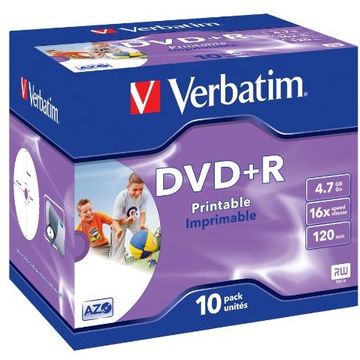 DVD+R imprimabile Verbatim 1 bucata, 16x, 4.7GB