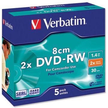 DVD-RW 8cm Verbatim, 2x, 1.46GB