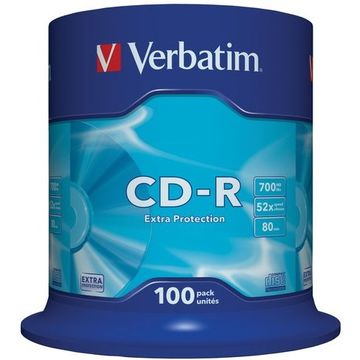 CD-R Verbatim 100 bucati, 52x, 700MB
