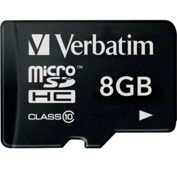 Card memorie Verbatim Micro SDHC 8GB, Class 10