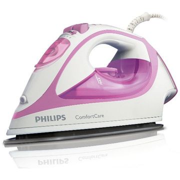 Fier de calcat Philips ComfortCare GC2730/02 cu abur, 2000W, alb / roz