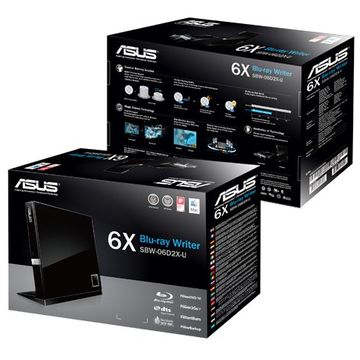 Unitate optica externa Asus SBW-06D2X-U, 6x Blu-Ray, USB 2.0