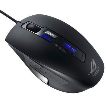 Mouse Asus GX850, laser USB, 5000 dpi, negru