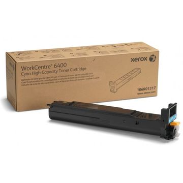 Toner laser Xerox 106R01317, Cyan 14.000 pag, WorkCentre 6400