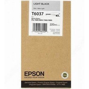 Toner inkjet Epson T6037 Gri, 220ml