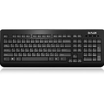 Tastatura DeLux DLK-3110U, neagra, USB 2.0