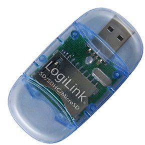 Card reader LogiLink CR0015 mini, extern, stick USB 2.0, SD, micro SD