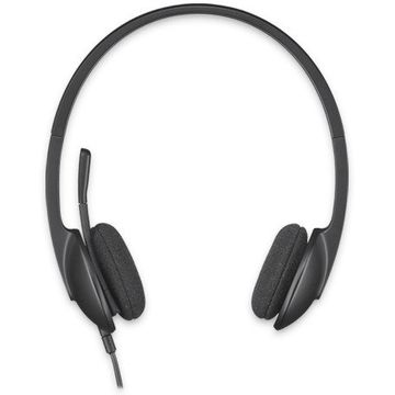 Casti Logitech H340 Headset cu microfon, negre