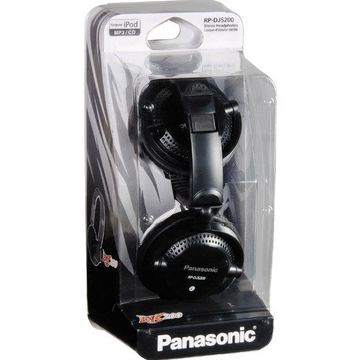 Casti Panasonic RP-DJS200E-K tip DJ, negre