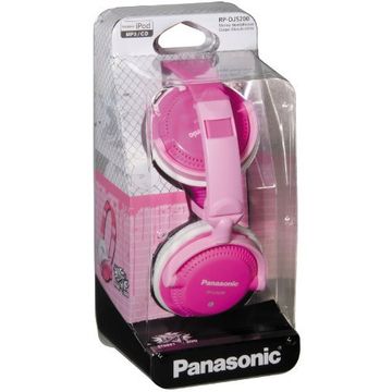 Casti Panasonic RP-DJS200E-P tip DJ, roz