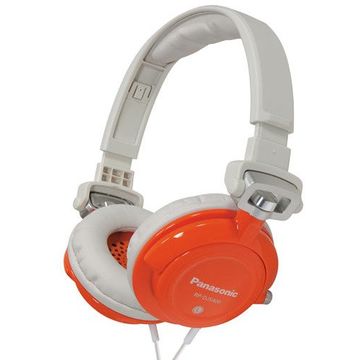 Casti Panasonic RP-DJS400AE-A tip DJ, alb / orange