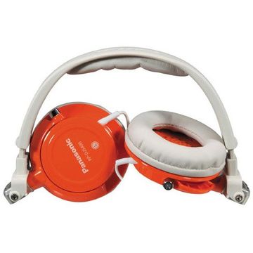 Casti Panasonic RP-DJS400AE-A tip DJ, alb / orange