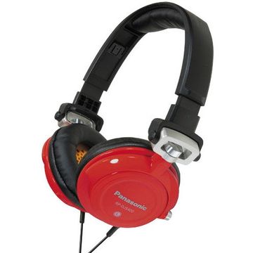 Casti Panasonic RP-DJS400AE-R tip DJ, negru / rosu