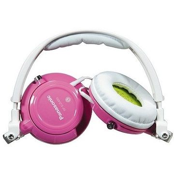 Casti Panasonic RP-DJS400AE-Z tip DJ, alb / roz