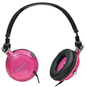Casti Panasonic RP-DJS400E-P tip DJ, negru / roz