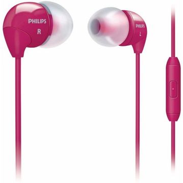 Casti Philips SHE3595PK/00 In-ear cu microfon, roz
