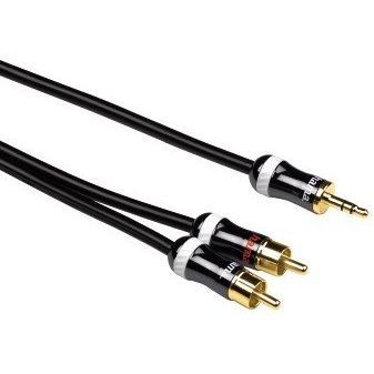 Cablu audio 2xRCA-3.5mm Hama 83028, 3 metri