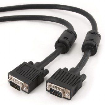 Cablu VGA Gembird, T/T dublu ecranat, 1.8m, retail, negru