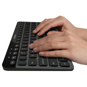 Tastatura Logitech K810 iluminata Bluetooth, neagra