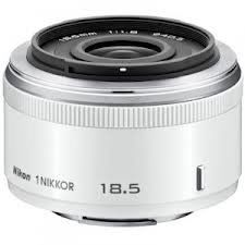 Obiectiv foto DSLR Nikon 1 Nikkor 18.5mm f/1.8, alb