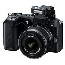 Aparat foto digital Nikon 1 V2, 14.2 MP, zoom optic 3x, 3inch,obiectiv interschimbabil Nikkor 10- 30 mm VR, negru