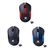 Mouse Serioux Drago 300, 1000dpi, optic wireless, negru / albastru