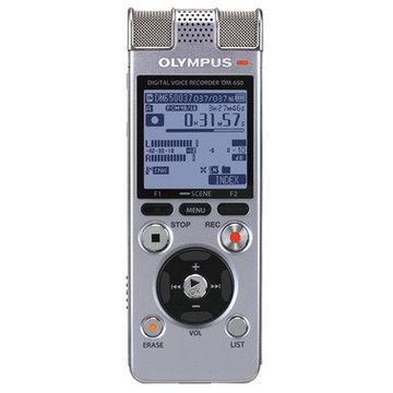 Reportofon Olympus DM-650, 4GB, argintiu
