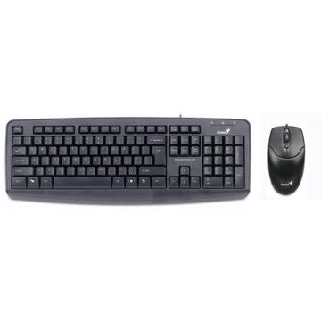 Tastatura Genius KM-110X Kit PS/2 + mouse optic