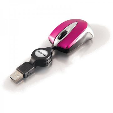 Mouse Verbatim Go Mini Optical Travel Mouse - Hot Pink