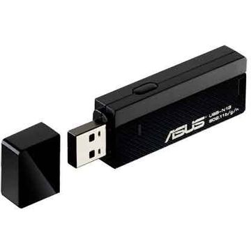 Adaptor retea wireless ASUS USB-N13 B1, 300 Mbps, USB