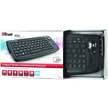 Tastatura Trust Compact Wireless Entertainment, Wireless, Neagra