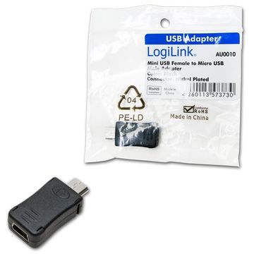 Adaptor mini USB F la micro USB M , LOGILINK AU0010