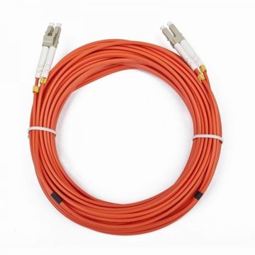 Cablu fibra optica Gembird, duplex multimode, conectori LC-LC, bulk, 1m