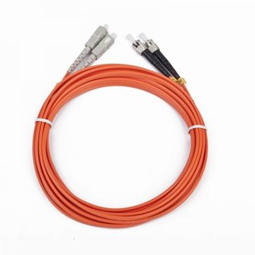 Cablu fibra optica Gembird, duplex multimode, conectori ST-SC, bulk, 1m