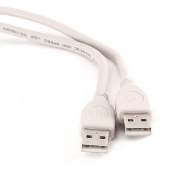 Cablu USB 2.0 Network Link, 1.8m, alb, Gembird