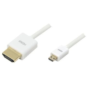 Cablu adaptor HDMI la micro HDMI, 1.5m, alb, LogiLink