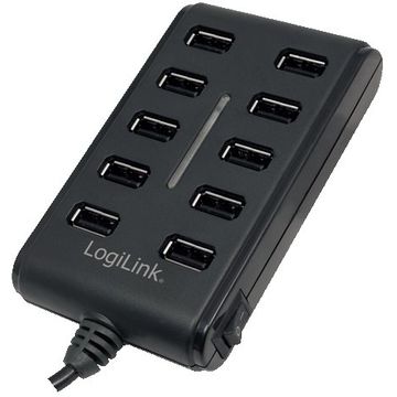 HUB USB LogiLink UA0125, 10 porturi USB 2.0