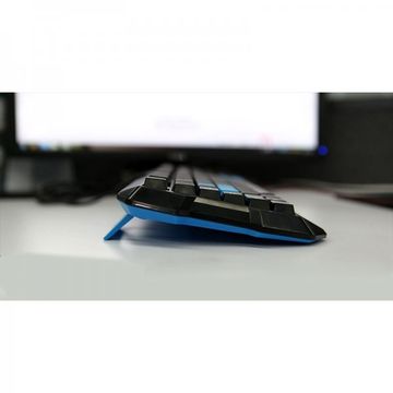 Tastatura E-Blue Polygon Gaming Keyboard, 8 taste de schimb, iluminare LED