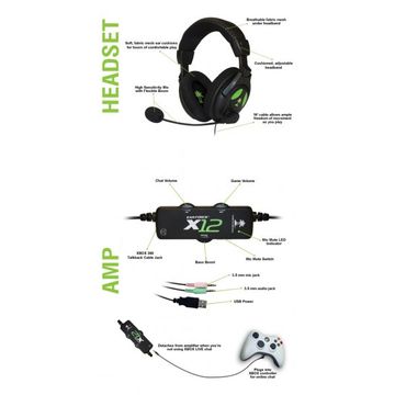 Casti cu microfon Turtle Beach Ear Force X12 pentru PC/Xbox
