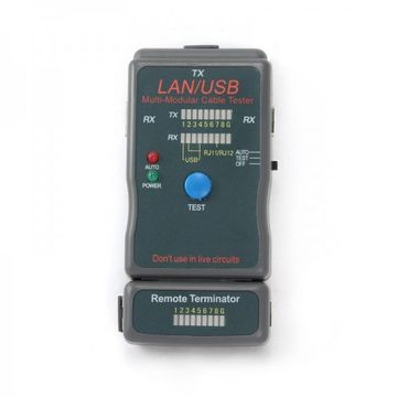 Tester cablu de retea RJ-45 UTP/STP si USB, Gembird NCT-2