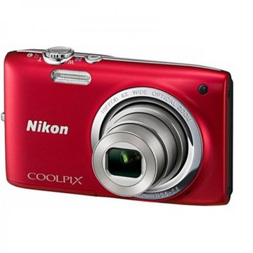Aparat foto digital Nikon Coolpix S2700, 16MP, zoom optic 6x , Rosu