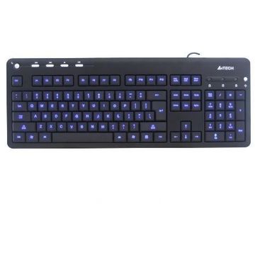 Tastatura A4Tech KD-126-1, USB, X-Slim LED BlackLight