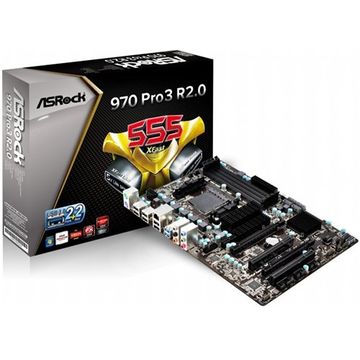 Placa de baza ASRock 970 Pro3 R2.0, Socket AM3+, Chipset AMD 970, USB 3.0, ATX
