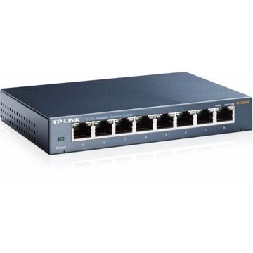 Switch TP-LINK TL-SG108, 8 porturi, 10/100/1000 Mbps