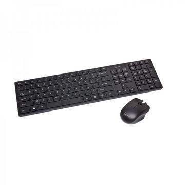 Tastatura Gembird KB-501, wireless, + mouse KBS-V1, wireless, Negru