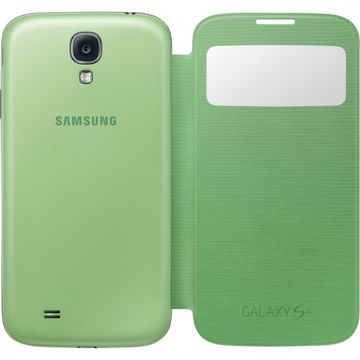 Husa protectie Samsung EF-CI950BGEGWW S-View Cover Verde pentru i9500 Galaxy S4 si i9505 Galaxy S4