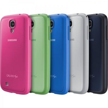 Husa protectie Samsung EF-PI950BCEGWW Cover+ Albastru Capri pentru i9500 Galaxy S4 si i9505 Galaxy S4